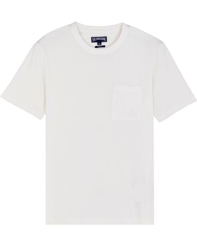 Vilebrequin Einfarbiges T-shirt Aus Bio-baumwolle Für Herren - Weiß
