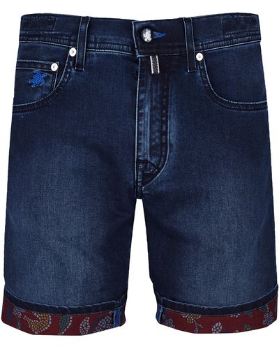 Vilebrequin 5-pockets Denim Bermuda Shorts Mosaïque - Blue