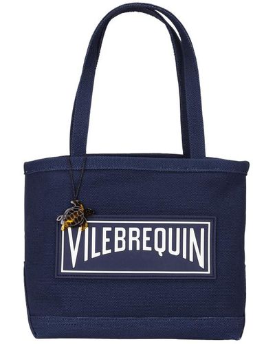 VILEBREQUIN Canvas Marine Unisex Beach Bag