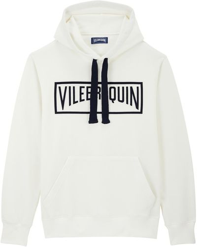 Vilebrequin Cotton Hoodie Sweatshirt Solid - White