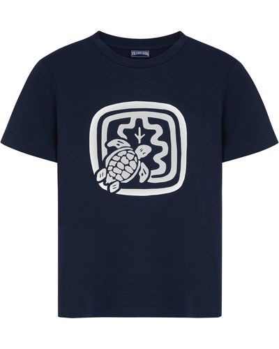 Vilebrequin T-shirt Aus Bio-baumwolle Für Damen - X Ines De La Fressange - Blau