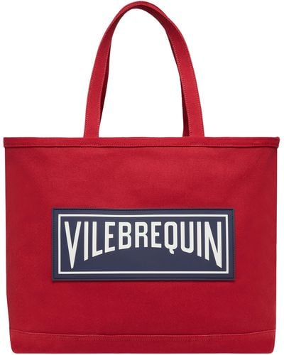 Vilebrequin Canvas Marine Beach Bag Sold - Red