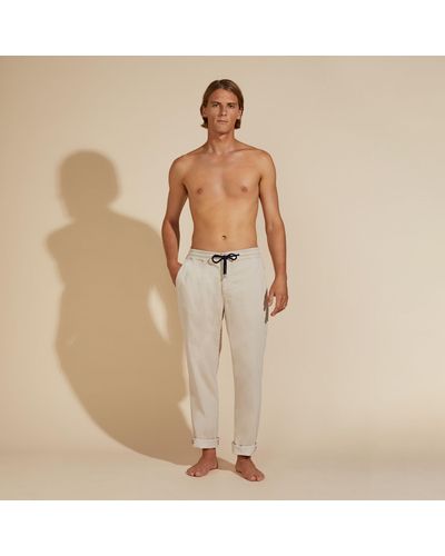 Vilebrequin Cotton Modal Jogger Trousers - Natural