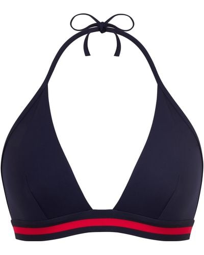 Vilebrequin Solid Neckholder-bikinioberteil Für Damen - X Ines De La Fressange - Blau