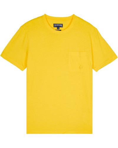 Vilebrequin Organic Cotton T-shirt Solid - Yellow