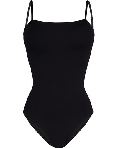 Vilebrequin Crossed Back Straps One-piece Swimsuit Solid - Black