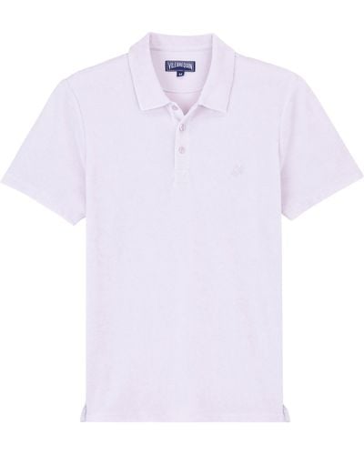 Vilebrequin Terry Polo Solid - White