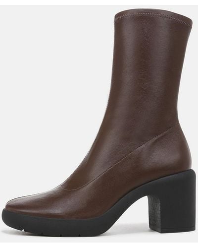 Vince Mandy Leather Ankle Boot - Brown