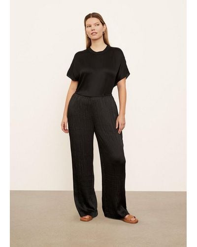 Vince Crushed Pull-On Pant - Black