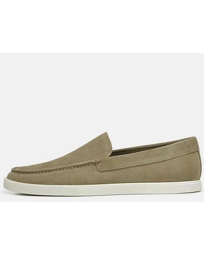 Vince Sonoma Suede Loafer - White