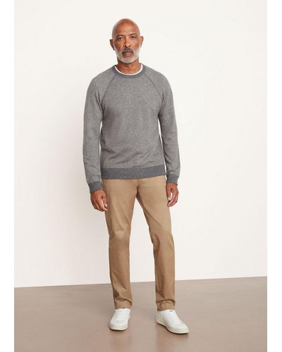 Vince Birdseye Long Sleeve Sweatshirt - Grey