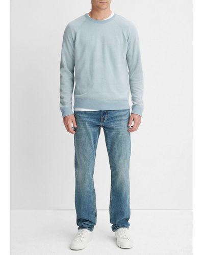 Vince Birdseye Raglan Sweater, Blue, Size L