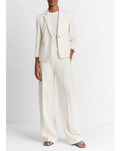 Vince Shrunken Blazer, Off White, Size 6