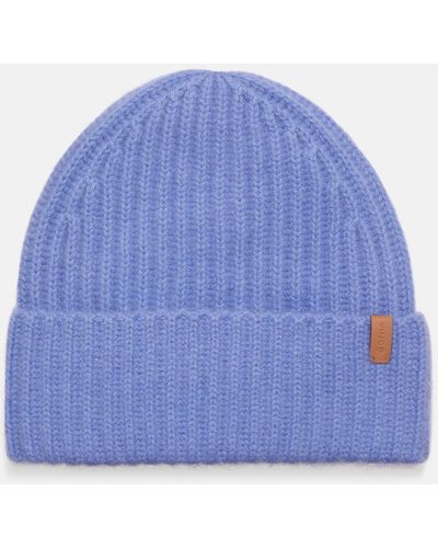 Vince Plush Cashmere Chunky Knit Hat, Blue