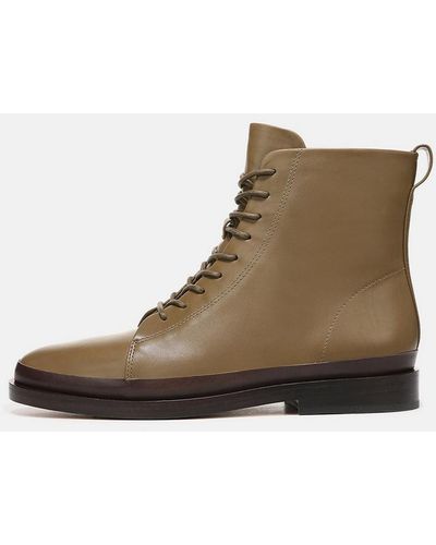 Vince Cooper Leather Bootie - Brown