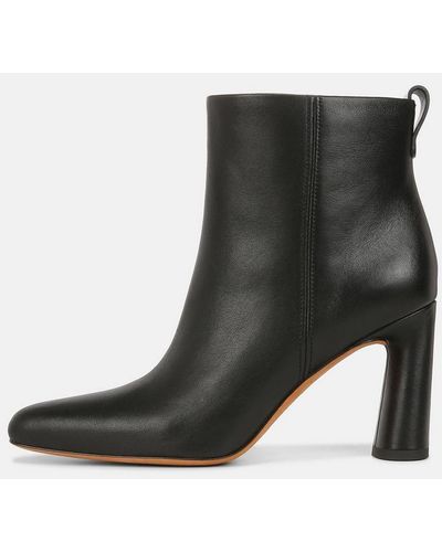 Vince Hillside Leather Ankle Boot, Black, Size 7.5
