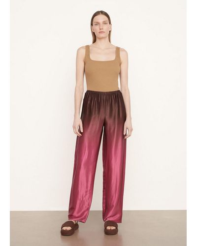 Vince Ombré-printed Pull-on Pant - Pink