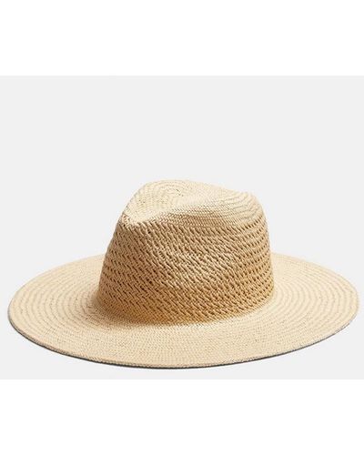 Vince Packable Vented Straw Hat - White