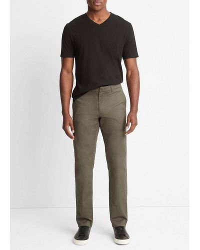 Vince Cotton Twill Griffith Chino Pant - White