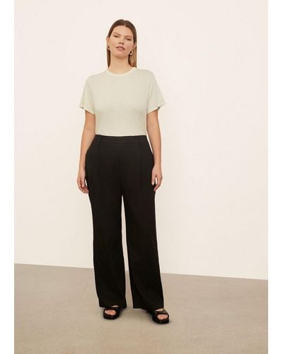 Vince Pleat-Front Pull-On Pant - Natural