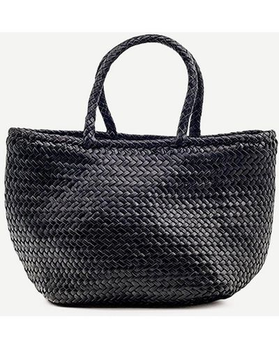 Vince Dragon Diffusion Grace Small Basket Bag - Black