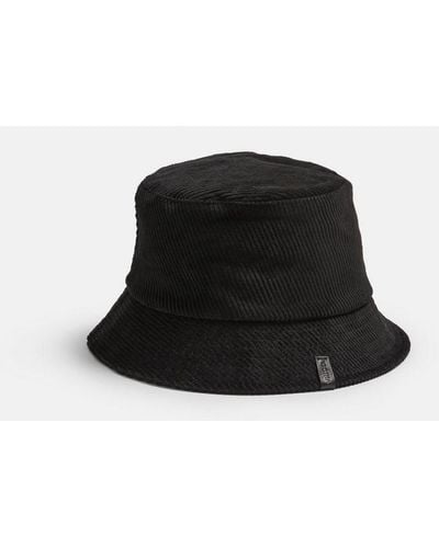 Vince Corduroy Bucket Hat, Black, Size L/xl