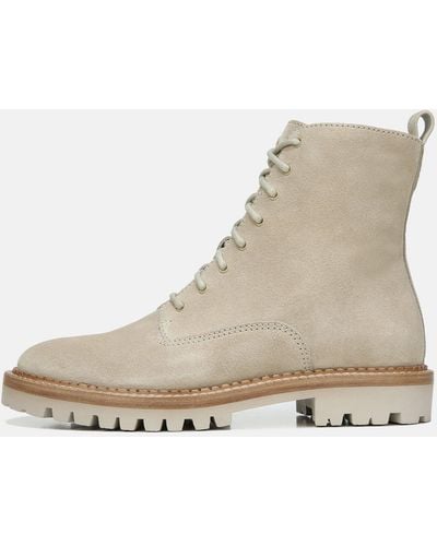 Vince Cabria Suede Lug Boot - Natural