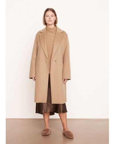 Vince Classic Straight Coat - Natural