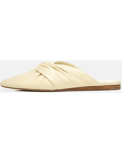 Vince Crenne Leather Flat - White
