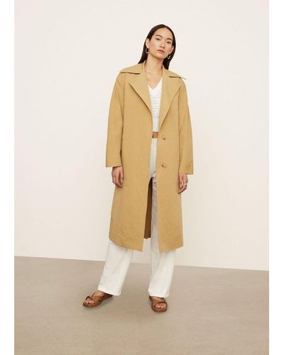 Vince Braided Belt Trench Coat - Natural