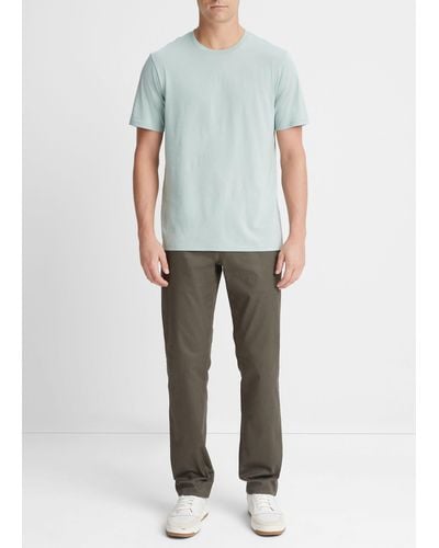 Vince Pima Cotton Crew Neck T-shirt, Green, Size Xs