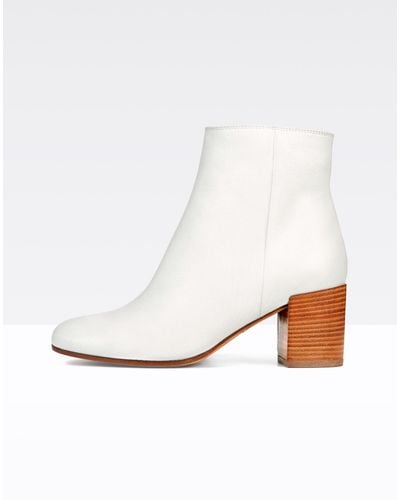 Vince Blakely Leather Bootie - White