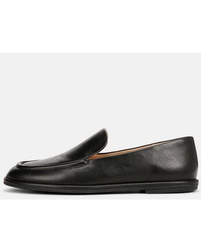 Vince Sloan Leather Loafer, Black, Size 9.5 - White