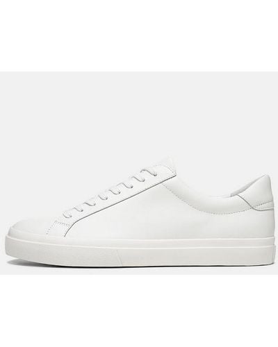 Vince Fulton Leather Trainer - White