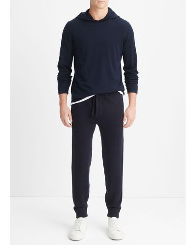 Vince Wool Cashmere Jogger - Blue