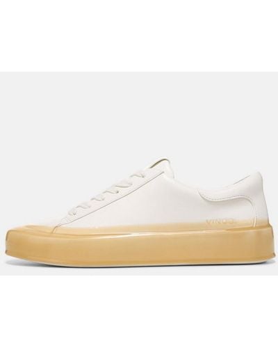 Vince Gabi Rubber Dipped Trainer, White, Size 7