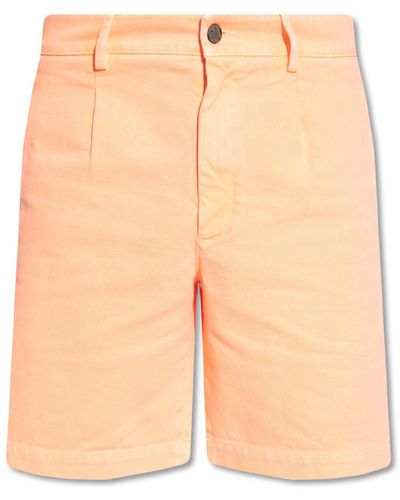 Palm Angels Shorts With Logo - Orange