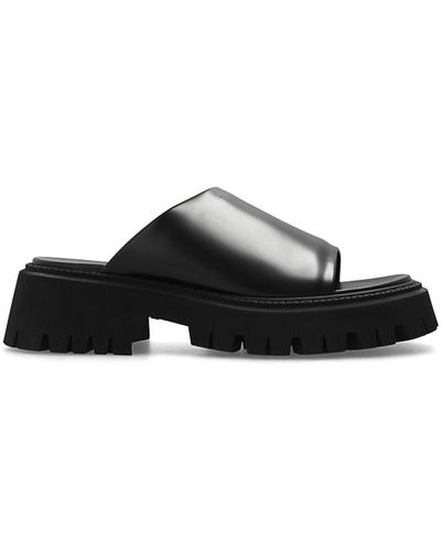 Balenciaga 'tractor' Slides - Black