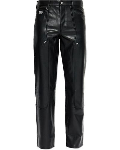 MISBHV Vegan Leather Trousers - Black