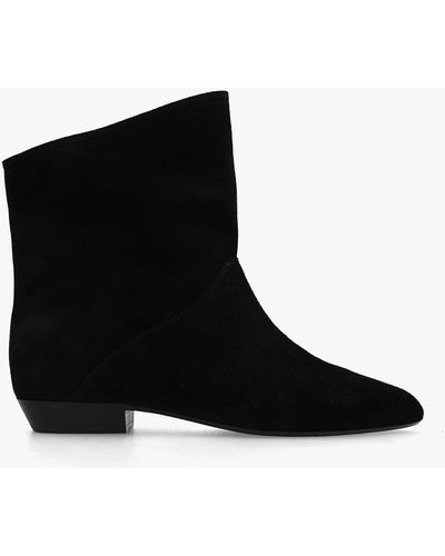 Isabel Marant ‘Solvan’ Suede Ankle Boots - Black