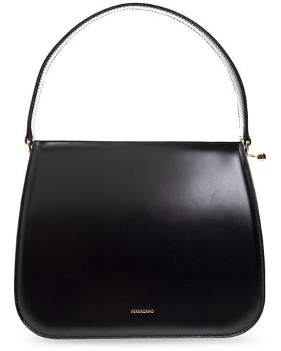 Ferragamo ‘New Frame’ Handbag - Black