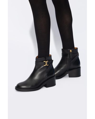 Chloé 'marcie' Heeled Ankle Boots, - Black