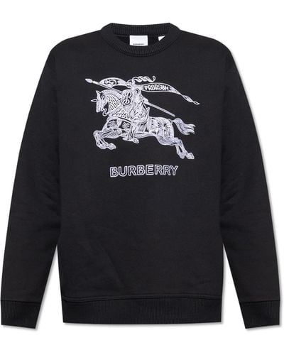 Burberry Black Sweatshirt With Logo