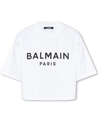 Balmain Printed T-Shirt - White