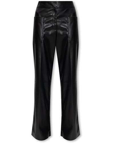 Stella McCartney Trousers From Vegan Leather - Black