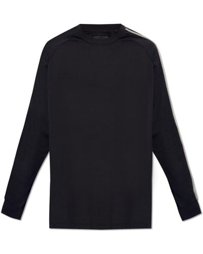 Y-3 T-shirt With Long Sleeves, - Blue
