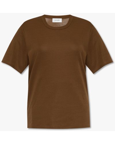 Lemaire Oversize T-shirt - Brown