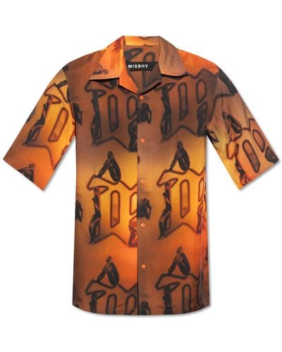 MISBHV Shirt With Monogram, - Orange