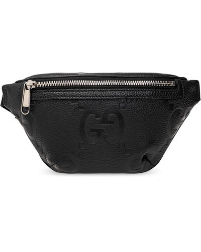 Gucci Navy Blue Monogram GG Belt Bag Fanny Pack Waist Pouch 325ggs223