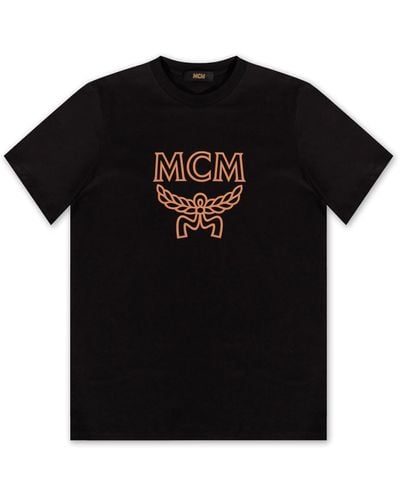 MCM Logo-Printed T-Shirt - Black